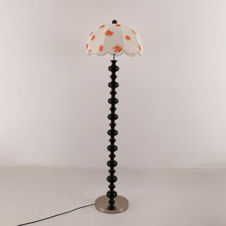 Autumn Lampadaire en Bois Et Tissu Élégante