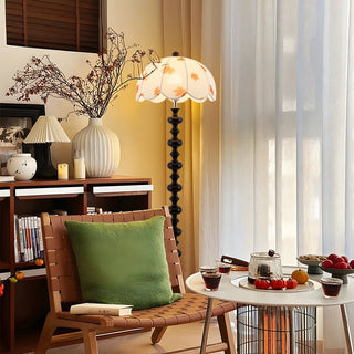 Autumn Lampadaire en Bois Et Tissu Élégante