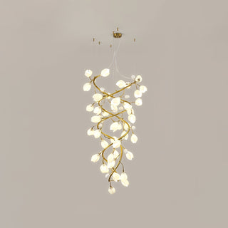 Evene Lustre Spirale Céramique Laiton