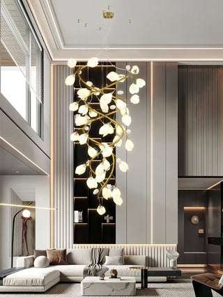 Evene Lustre Spirale Céramique Laiton