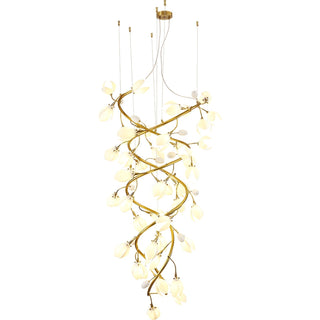 Evene Lustre Spirale Céramique Laiton