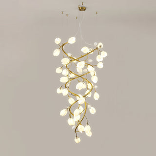 Evene Lustre Spirale Céramique Laiton