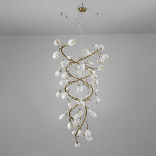 Evene Lustre Spirale Céramique Laiton
