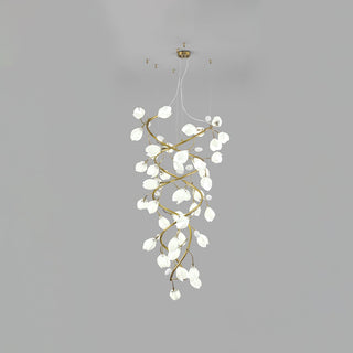 Evene Lustre Spirale Céramique Laiton