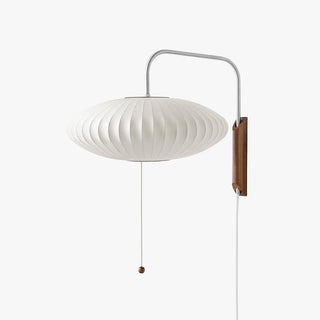 Lustra Applique Murale Boule en Noyer