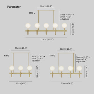 Kristy Luminaire LED Lustre Moderne Verre/Métal Doré/Blanc Salon