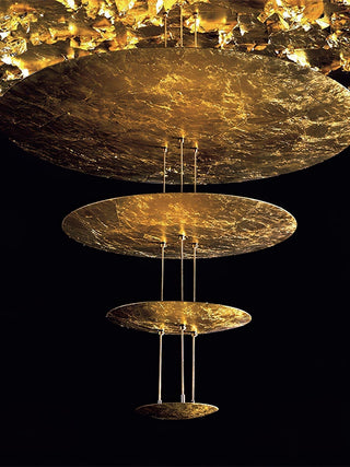 Zathaara Suspension Feuilles Or Étagées