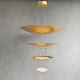 Zathaara Suspension Feuilles Or Étagées