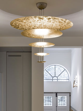 Zathaara Suspension Feuilles Or Étagées