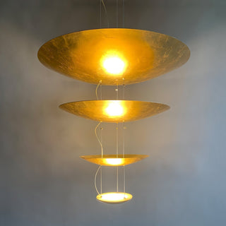 Zathaara Suspension Feuilles Or Étagées