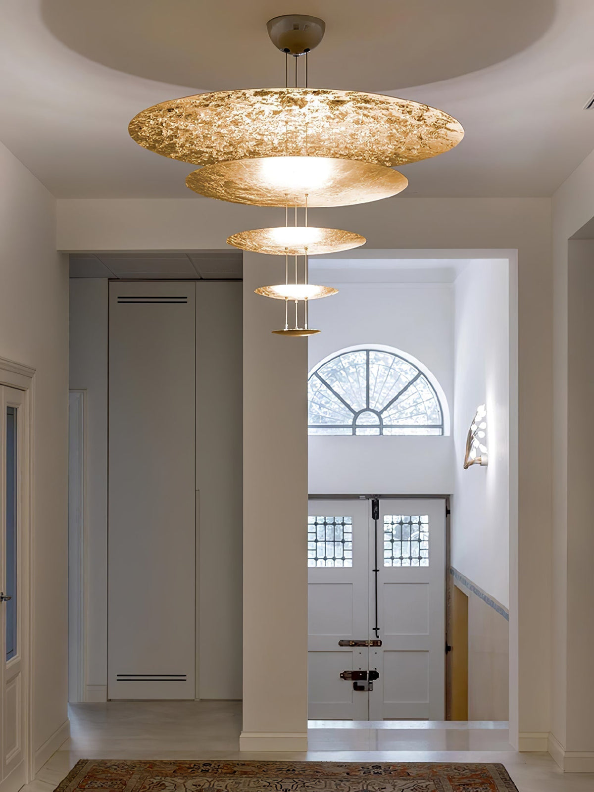 Doriel Suspension Feuilles Or Étagées