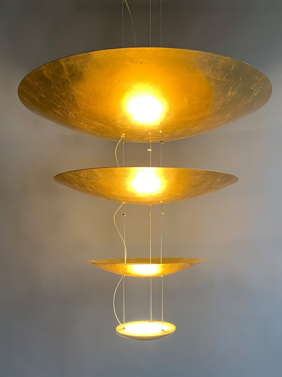 Doriel Suspension Feuilles Or Étagées