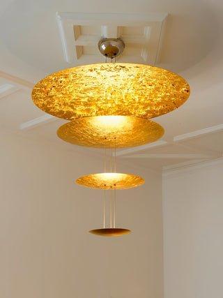 Zathaara Suspension Feuilles Or Étagées