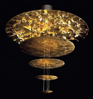 Zathaara Suspension Feuilles Or Étagées