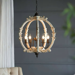 Vathais Suspension Bois Métal Industriel Vintage