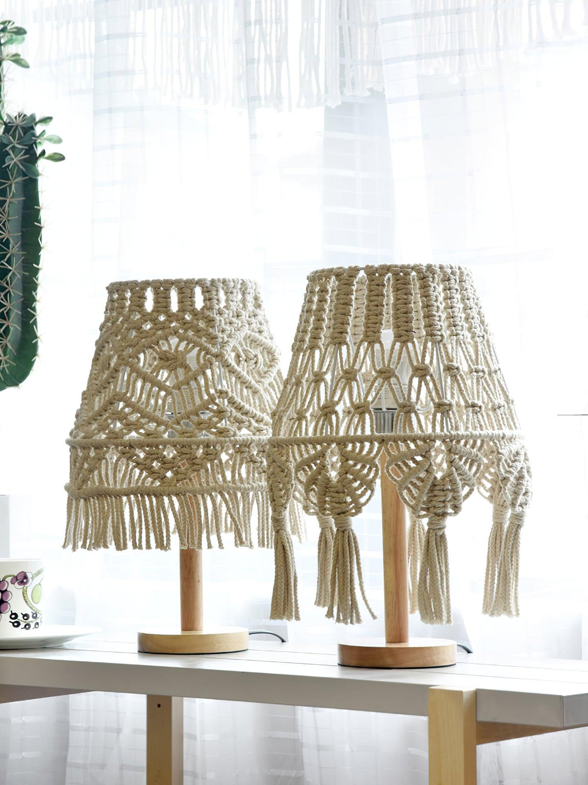Tassara Lampe de Table en Bois