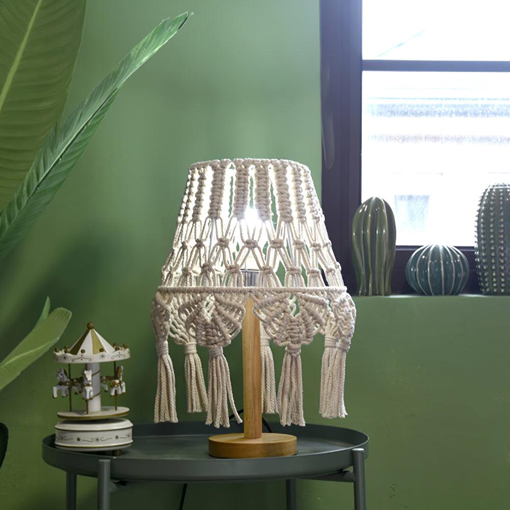 Tassara Lampe de Table en Bois