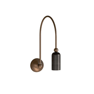 Vortigaud Courbe Bronze Noir Applique Lumière