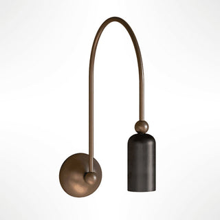 Vortigaud Courbe Bronze Noir Applique Lumière