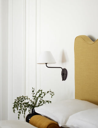 Evynor Applique Murale Laiton Tissu Industriel Vintage