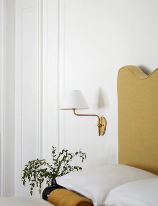 Evynor Applique Murale Laiton Tissu Industriel Vintage