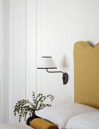 Evynor Applique Murale Laiton Tissu Industriel Vintage