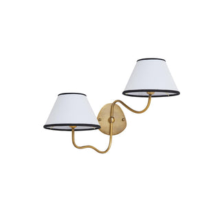 Evynor Applique Murale Laiton Tissu Industriel Vintage
