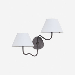 Evynor Applique Murale Laiton Tissu Industriel Vintage