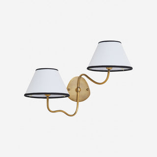 Evynor Applique Murale Laiton Tissu Industriel Vintage