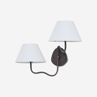 Evynor Applique Murale Laiton Tissu Industriel Vintage