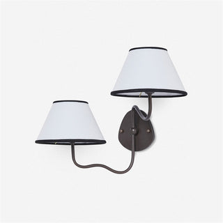 Evynor Applique Murale Laiton Tissu Industriel Vintage