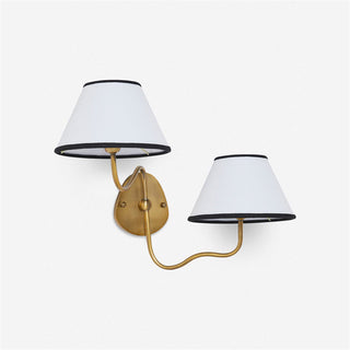 Evynor Applique Murale Laiton Tissu Industriel Vintage