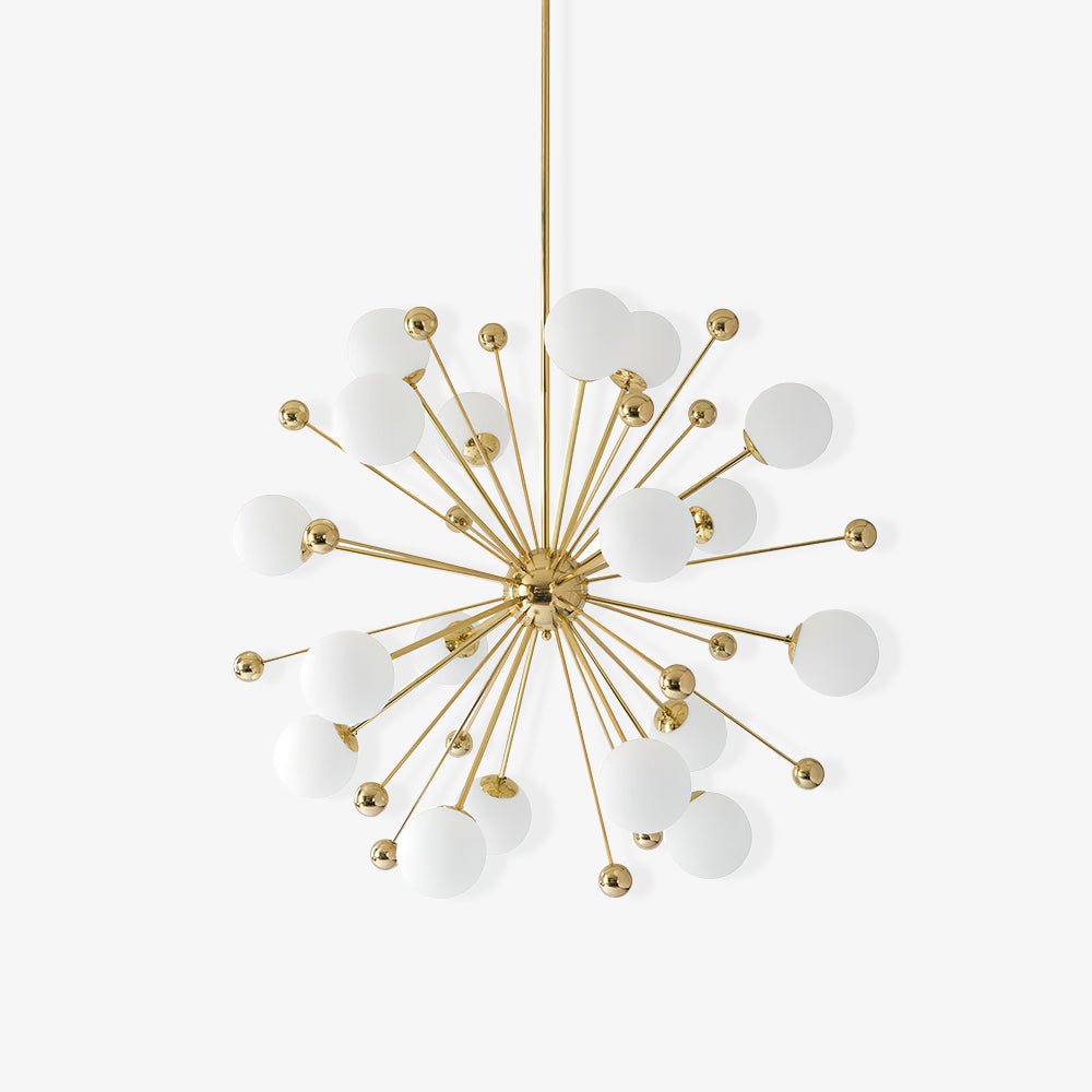 Cyrella Lustre Laiton Globe Opale