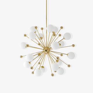 Lustra Lustre Laiton Globe Opale