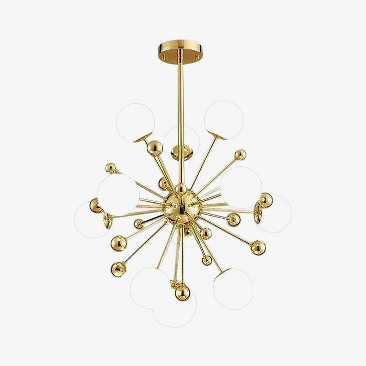 Cyrella Lustre Laiton Globe Opale