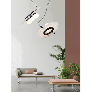 Vasila Suspension Métal Albâtre Luxe Postmoderne