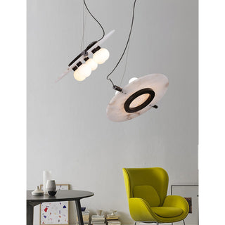 Vasila Suspension Métal Albâtre Luxe Postmoderne
