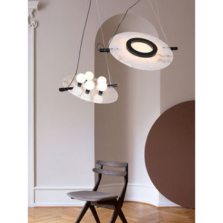 Vasila Suspension Métal Albâtre Luxe Postmoderne