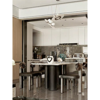 Vasila Suspension Métal Albâtre Luxe Postmoderne