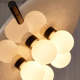 Imirila Disque Forme Verre Pendentif Lumière