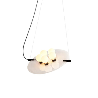 Vasila Suspension Métal Albâtre Luxe Postmoderne