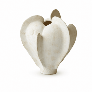Magnolia Bloom Ceramic Sculpture Vase-Neutral Decor