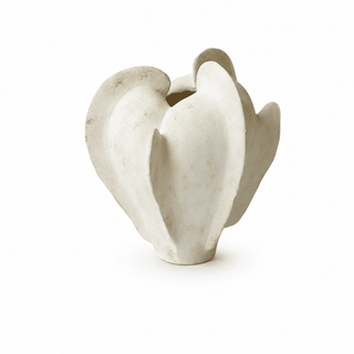 Magnolia Bloom Ceramic Sculpture Vase-Neutral Decor