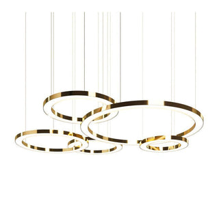 Lustra Suspension Dorée Moderne