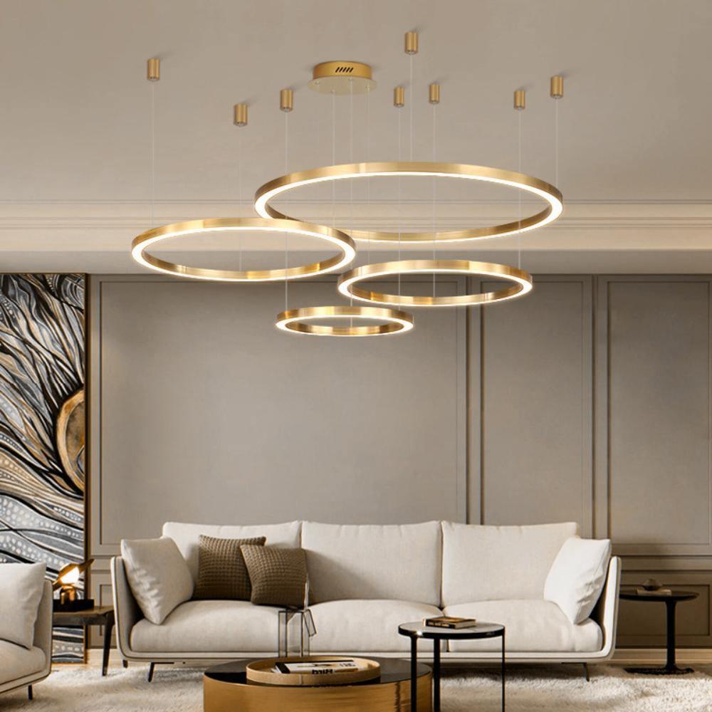 Toreon Suspension Dorée Moderne