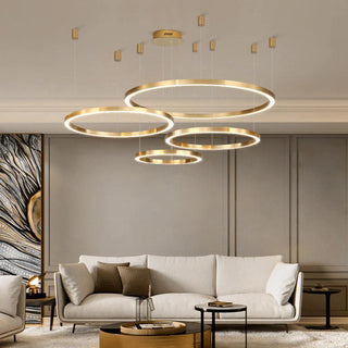 Lustra Suspension Dorée Moderne