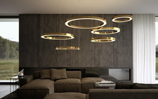 Lustra Suspension Dorée Moderne