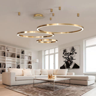 Lustra Suspension Dorée Moderne