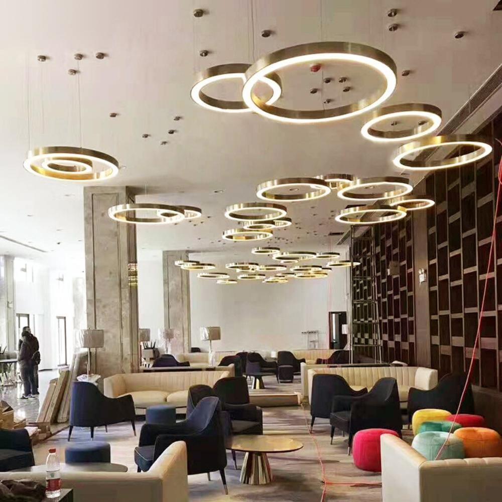 Toreon Suspension Dorée Moderne