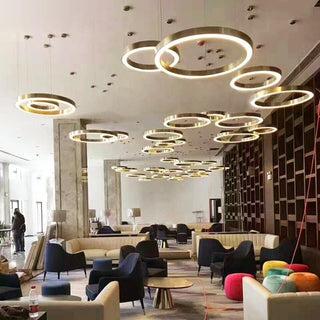 Lustra Suspension Dorée Moderne